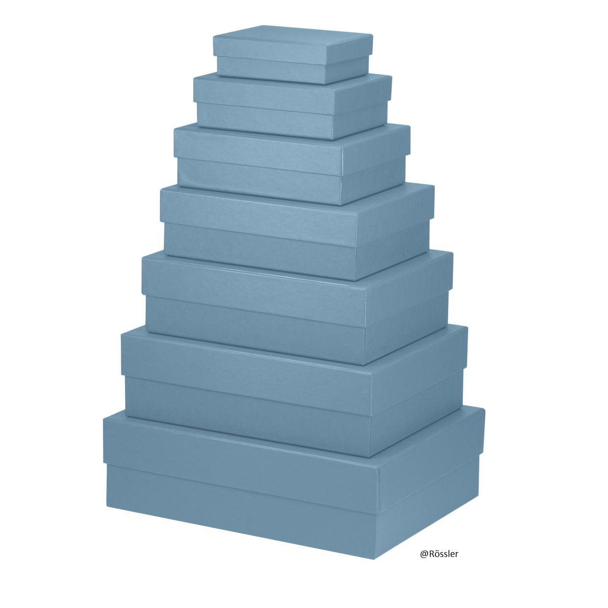 Geschenkschachteln 7er Set Denim